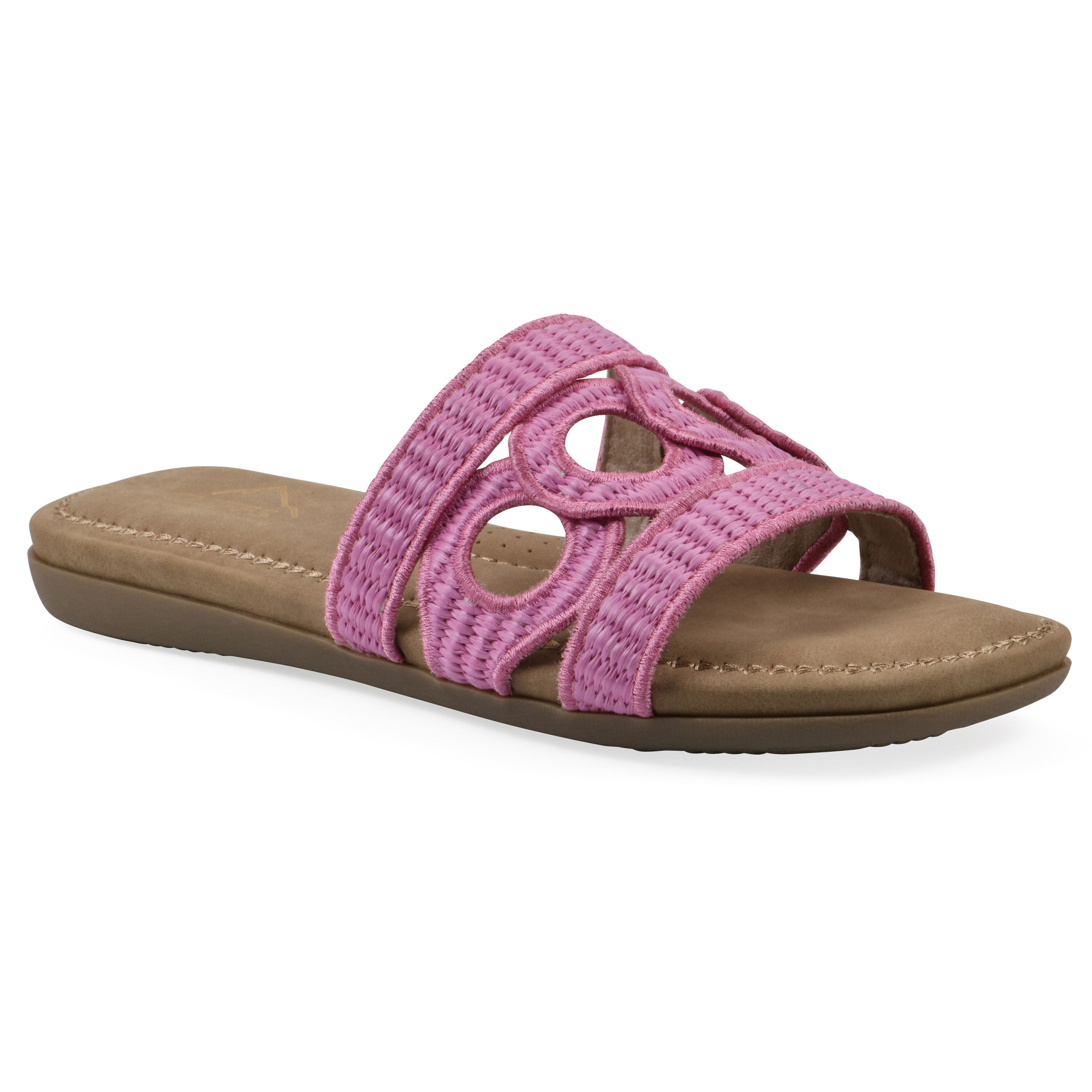 Fraly Slide Sandal, FUCHSIA RAFFIA, hi-res image number 0