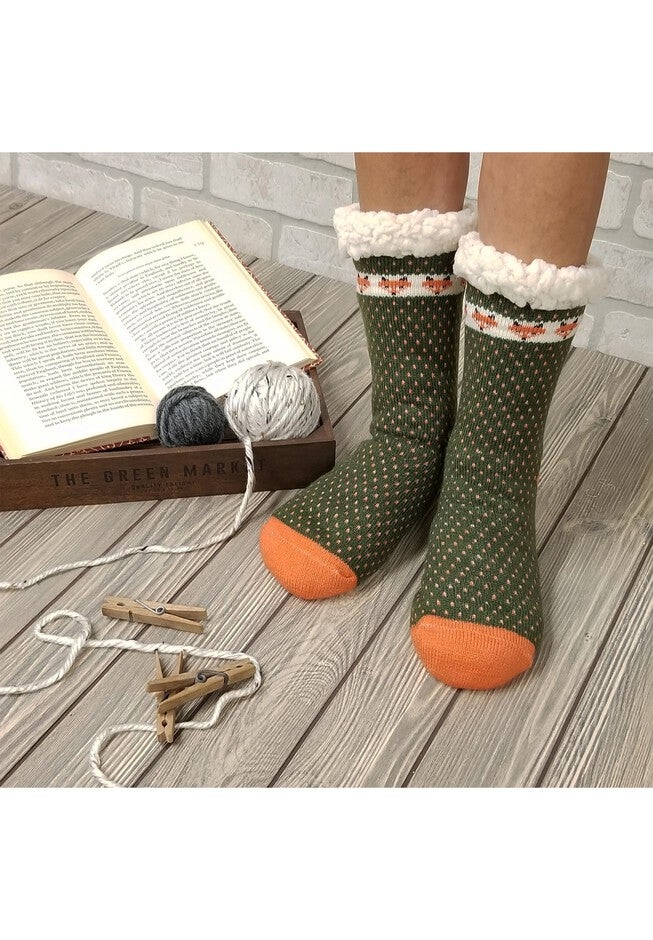 Fox Slipper Socks, , on-hover image number null