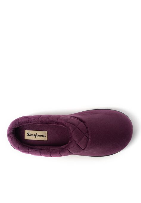Darcy Velour Clog W/Quilted Cuff Slipper, , alternate image number null