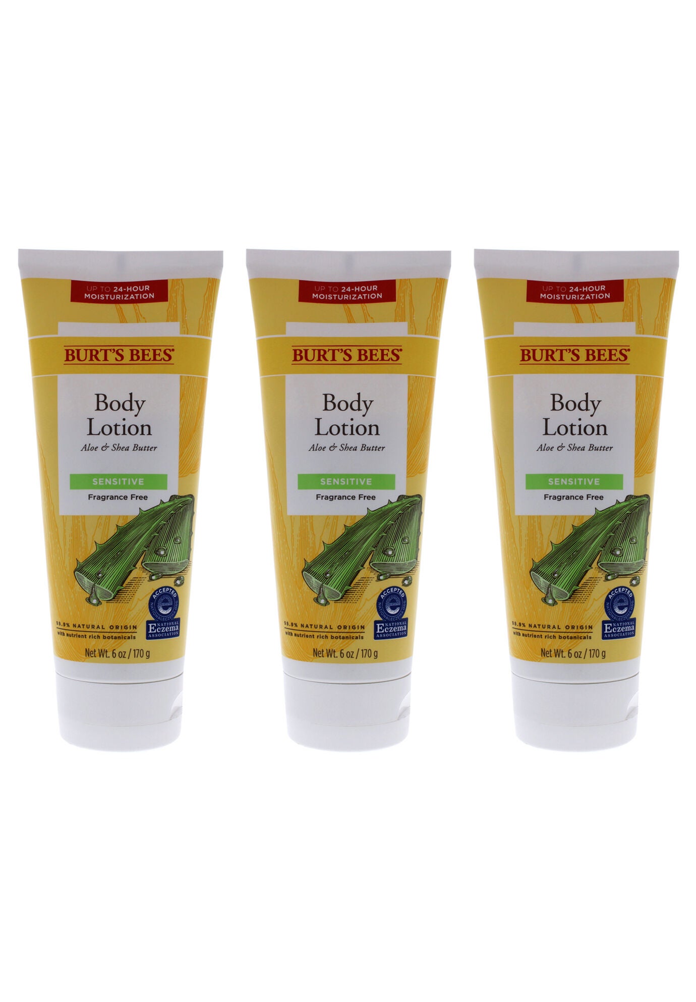 Aloe And Shea Butter Body Lotion - Pack Of 3 -6 Oz Body Lotion, O, hi-res image number 0