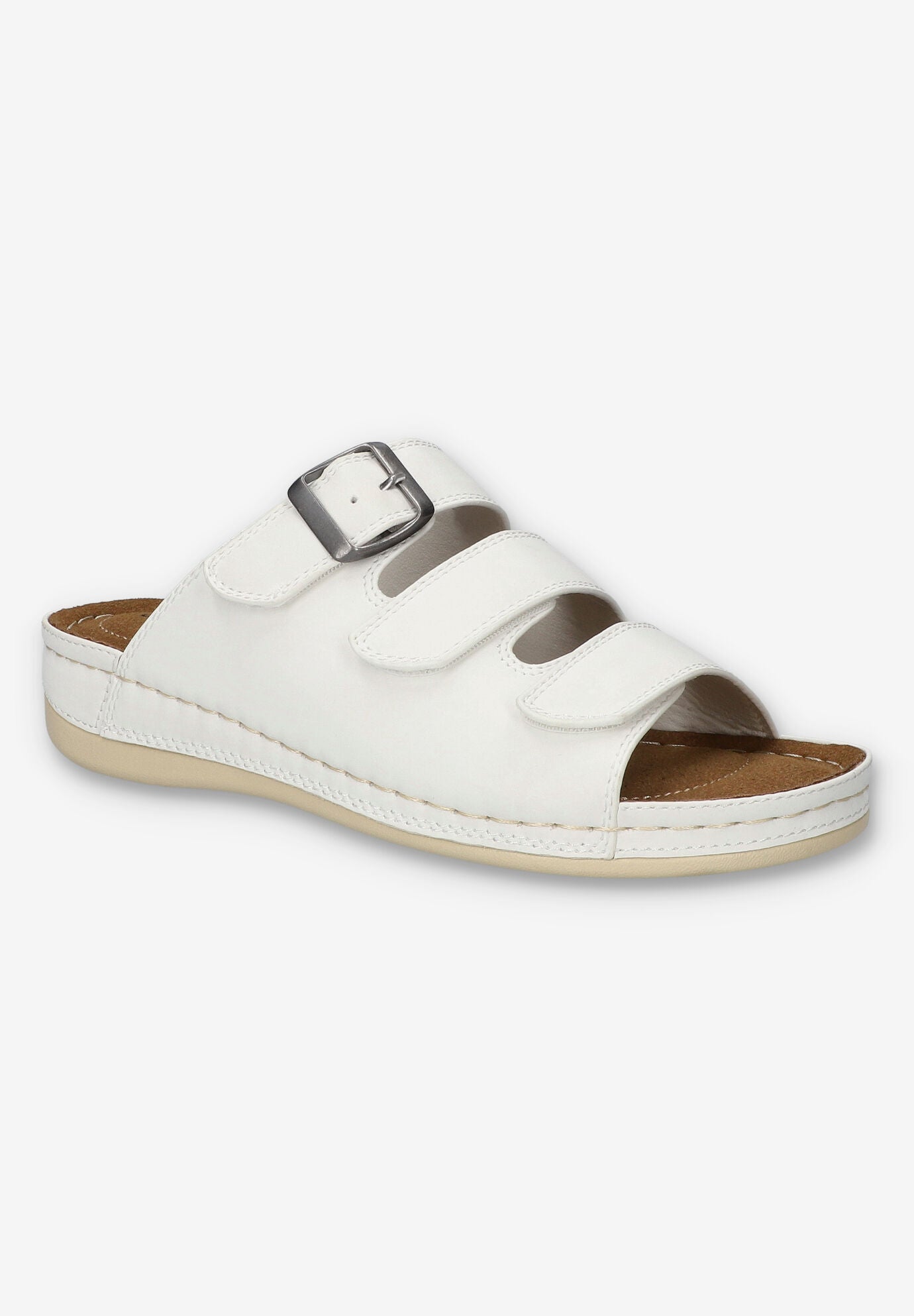 Pinterry Comfort Slide Sandal, WHITE, hi-res image number 0