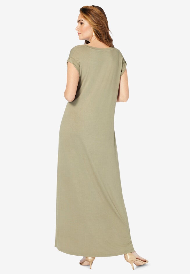 Side-Slit T-Shirt Dress, , on-hover image number null
