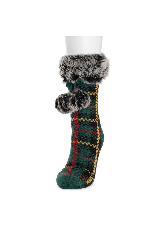 Cuff Cabin Slipper Socks, , on-hover image number null