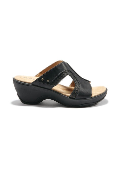 Cassandra Slide Sandal, BLACK LIZARD, hi-res image number null