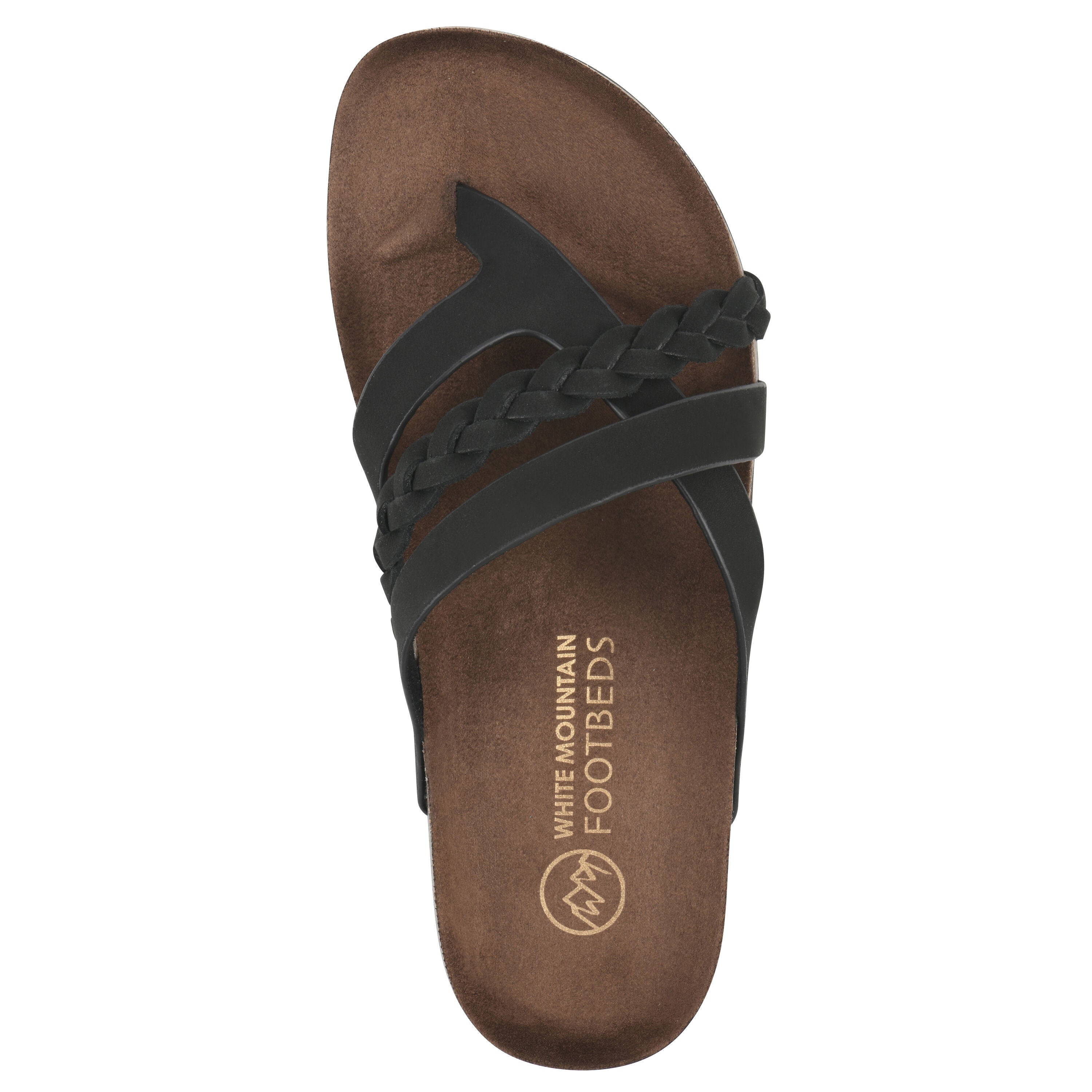 Halogen Footbeds Sandal, BLACK NUBUCK, alternate image number 4