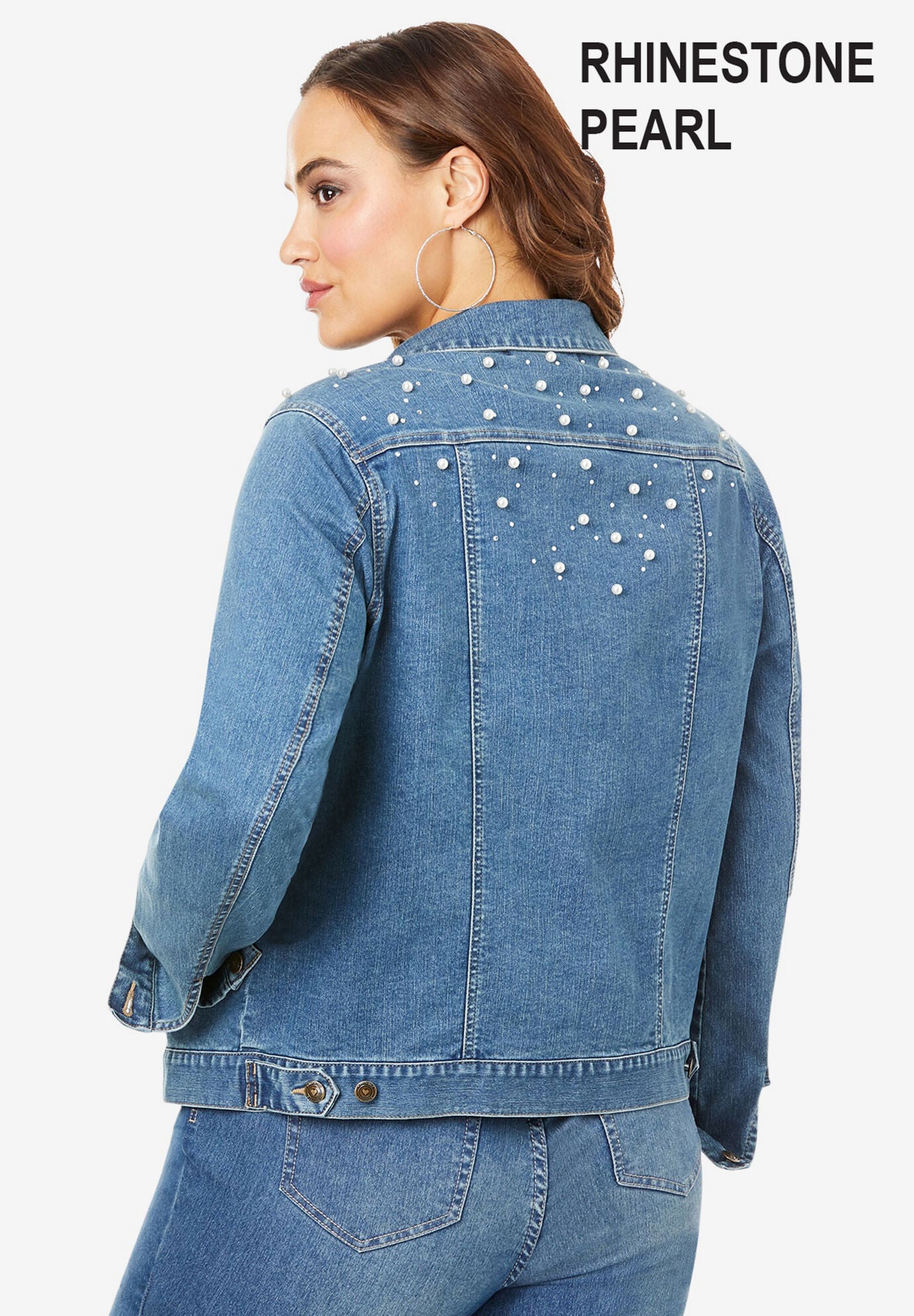 Statement Denim Jacket, , alternate image number 3