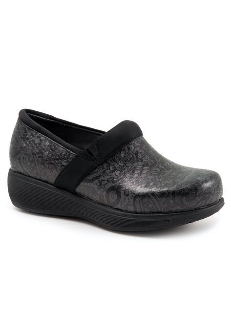 Meredith Sport Slip Ons, BLACK TOOLED, hi-res image number null