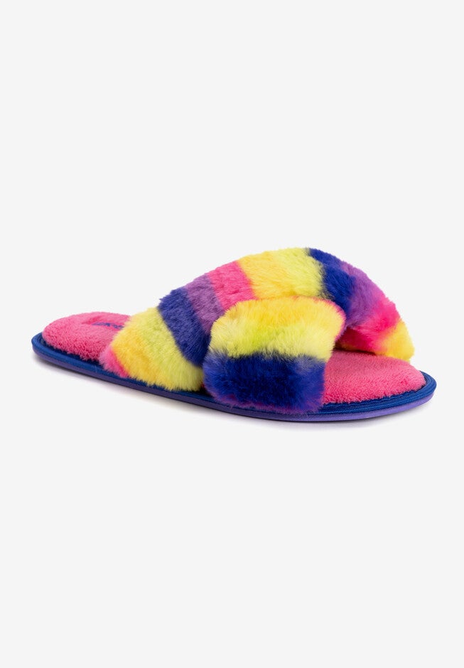 Lara Slipper, FUCHSIA RAINBOW MULTI, hi-res image number null