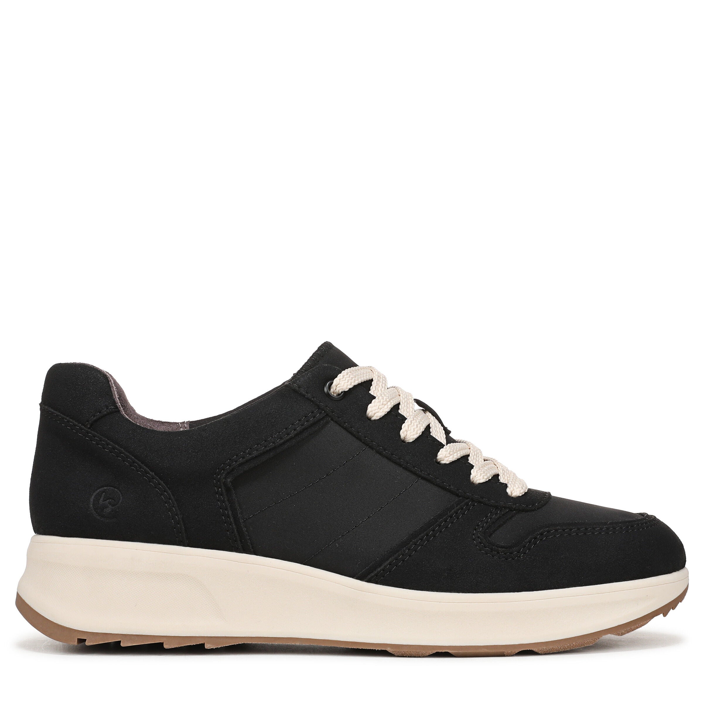 Revival Sneaker, BLACK MICROSUEDE, alternate image number 3