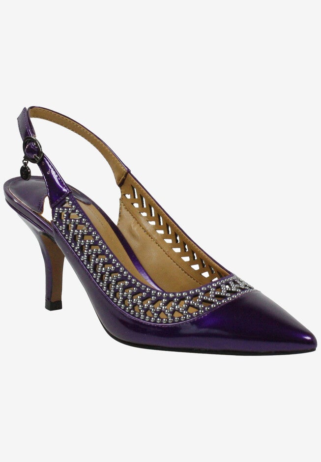 Naiara Slingback, PURPLE PEARL PATENT, hi-res image number 0
