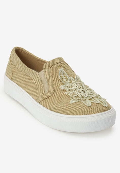 The Skyla Slip On Sneaker, KHAKI, hi-res image number null