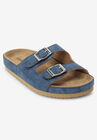 The Maxi Footbed Sandal, NAVY, hi-res image number null