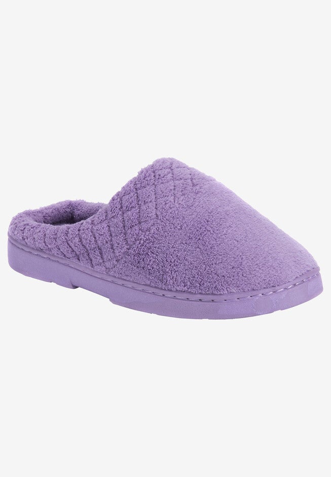 Micro Chenille Slipper Clogs by Muk Luks®, LAVENDER, hi-res image number null