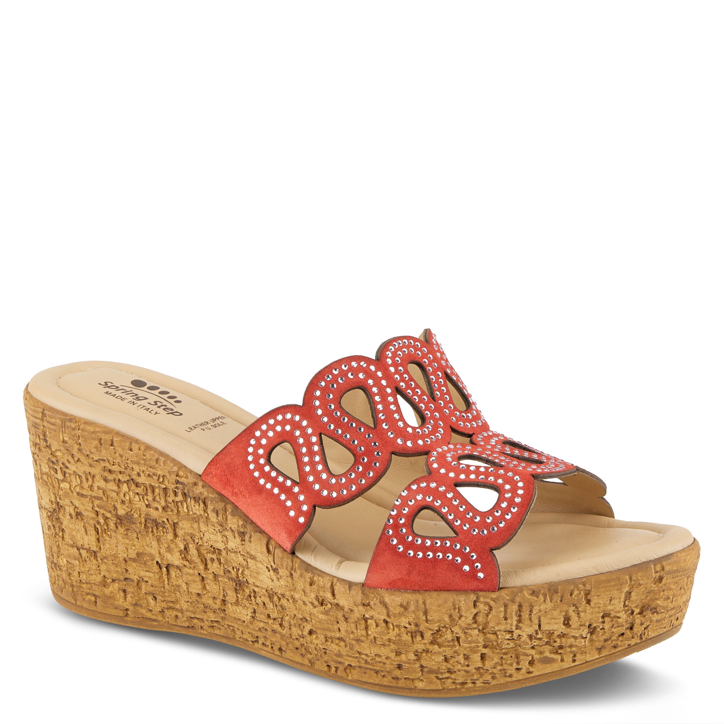 Mssteamy Slide Sandal, RED SUEDE, hi-res image number 0