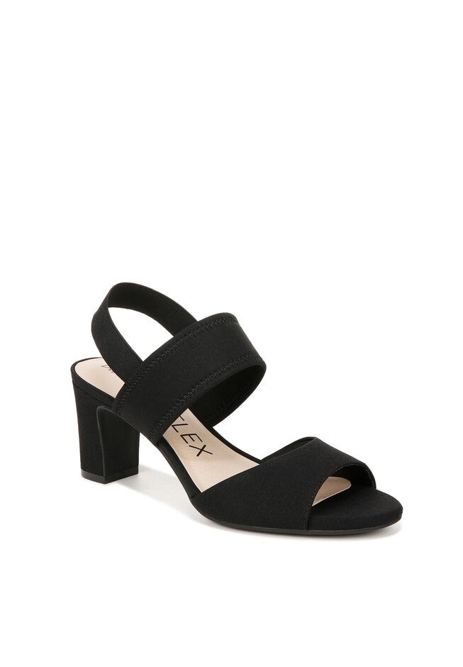 Fiona Heeled Sandal, BLACK FABRIC, hi-res image number 0