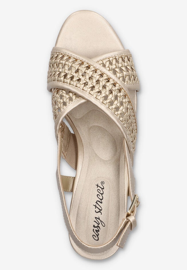 Sol Heeled Sandal, CHAMPAGNE, alternate image number 6