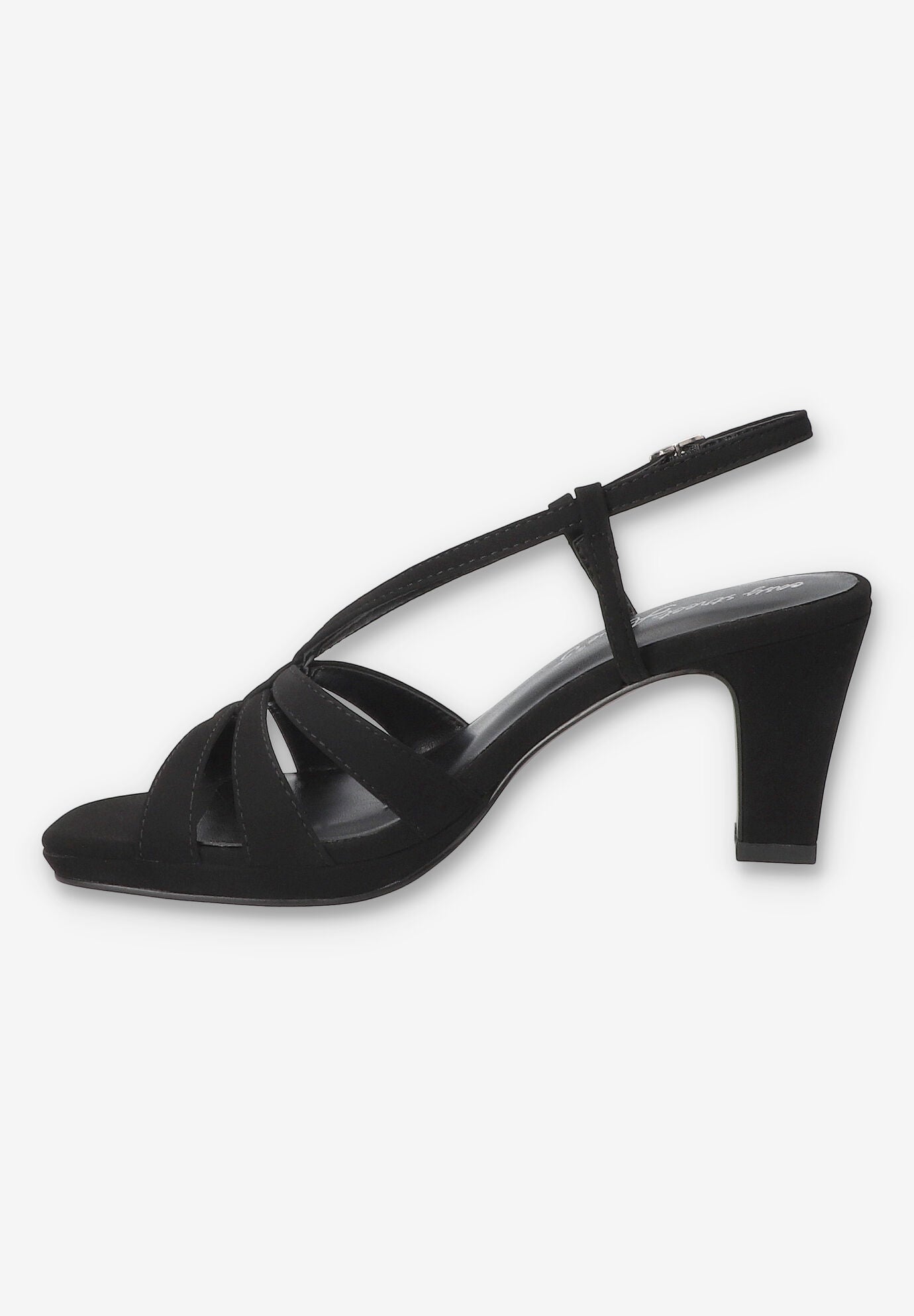 Valorie Sqaure Toe Platform Sandal, BLACK LAMY, alternate image number 4