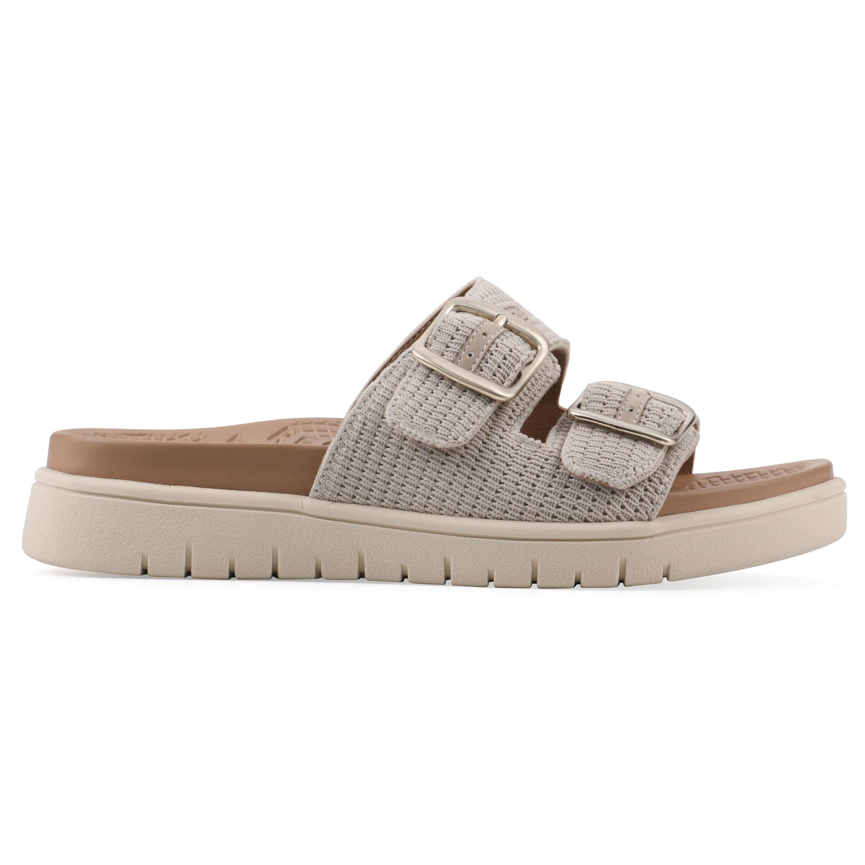 Nanny FOM Recovery Slide Sandal, TAUPE FABRIC, alternate image number 2