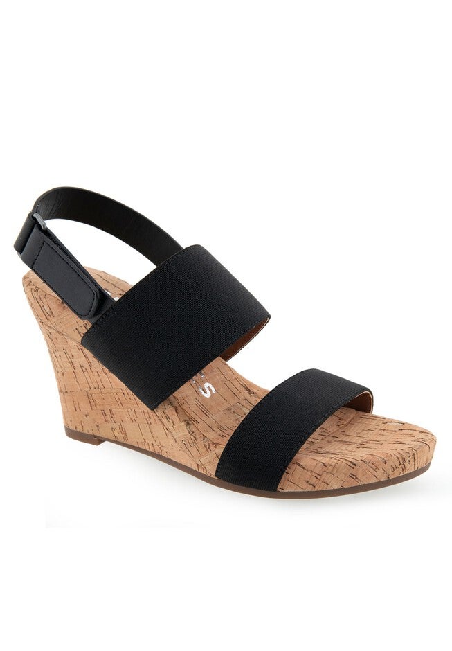 Phoenix Wedge, BLACK ELASTIC, hi-res image number null