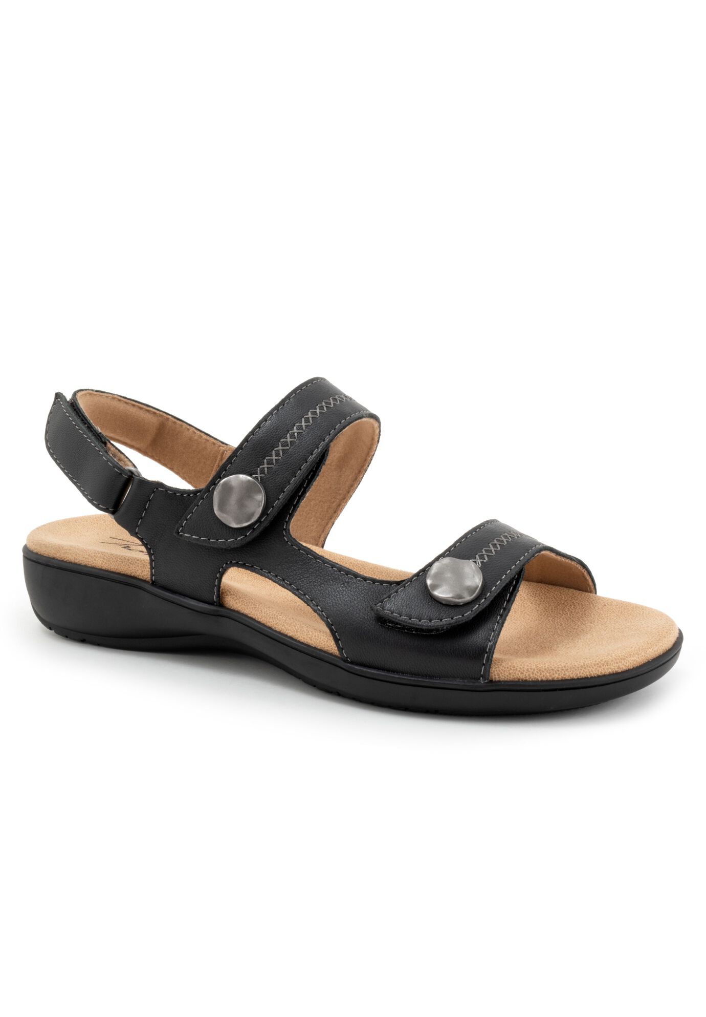 Romi Stitch Sling Back Sandal, BLACK, hi-res image number 0