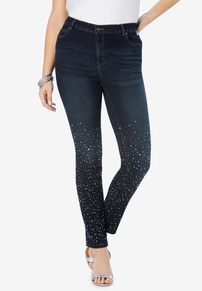 Glam Jean, RHINESTONE OMBRE, hi-res image number null
