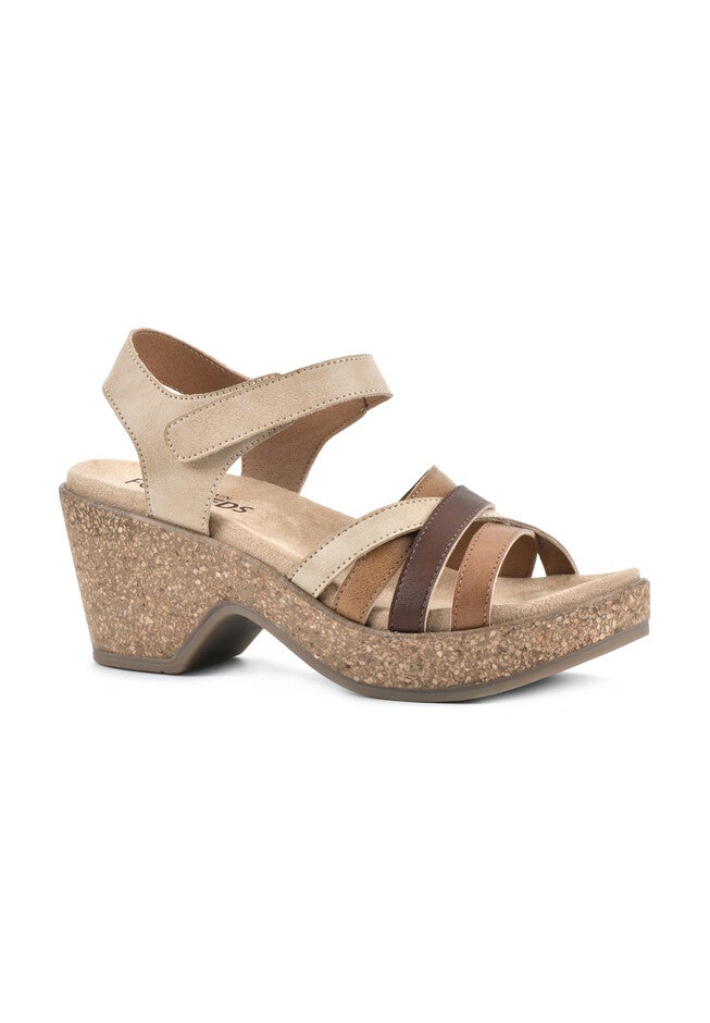 White Mountain Conquer Clog, TAN MULTI BURNISHED, hi-res image number 0