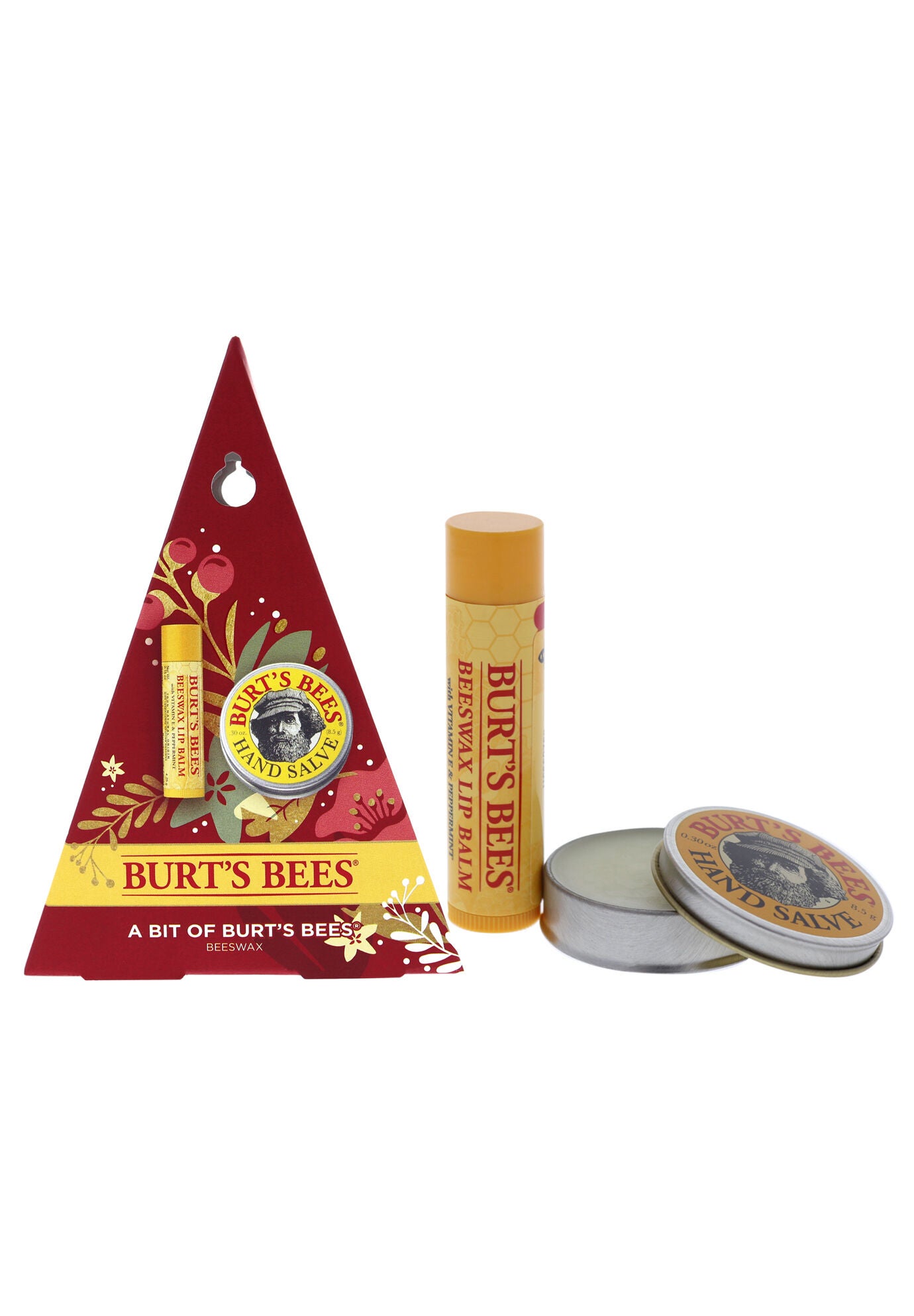A Bit Of Burts Bees Kit - Beeswax -2 Pc 0.15Oz Beeswax Lip Balm, 0.3Oz Hand Salve, O, hi-res image number 0