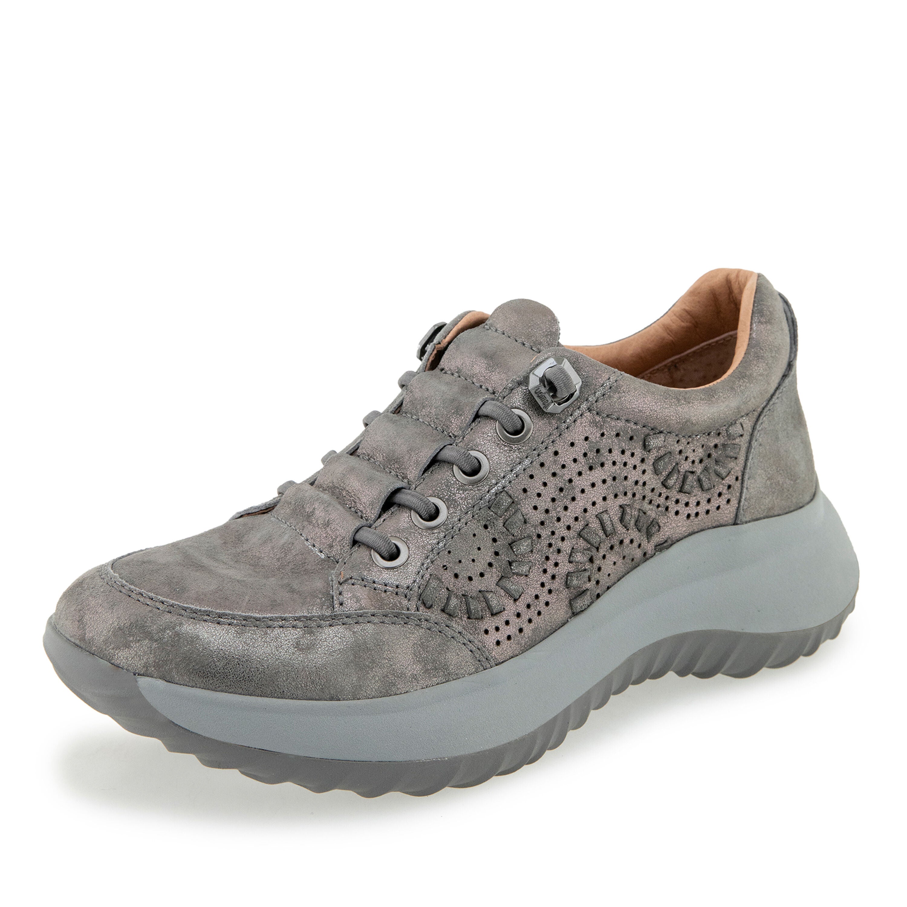 Ginny Casual Sneaker, PEWTER, alternate image number 6