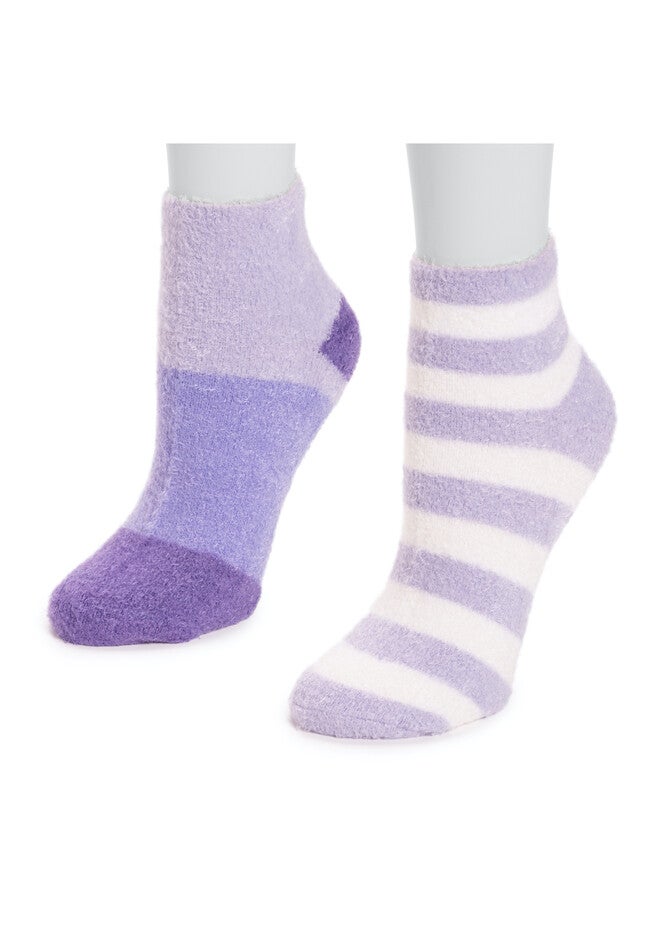 6 Pair Pack Aloe Infused Crew Socks, , alternate image number null