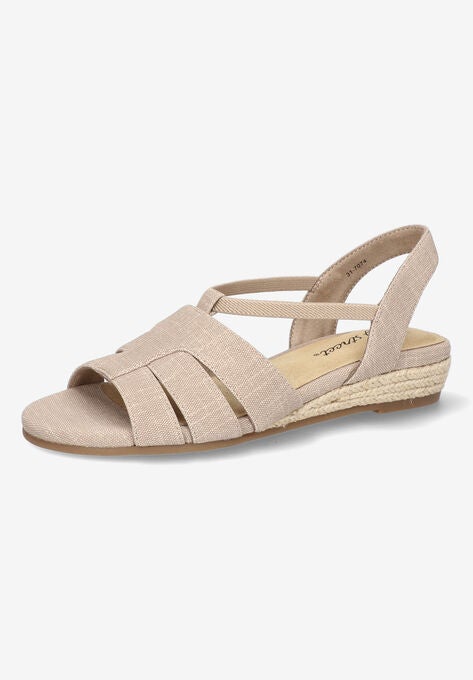 Yesenia Espadrille Sandal, NATURAL LINEN PRINT, hi-res image number null