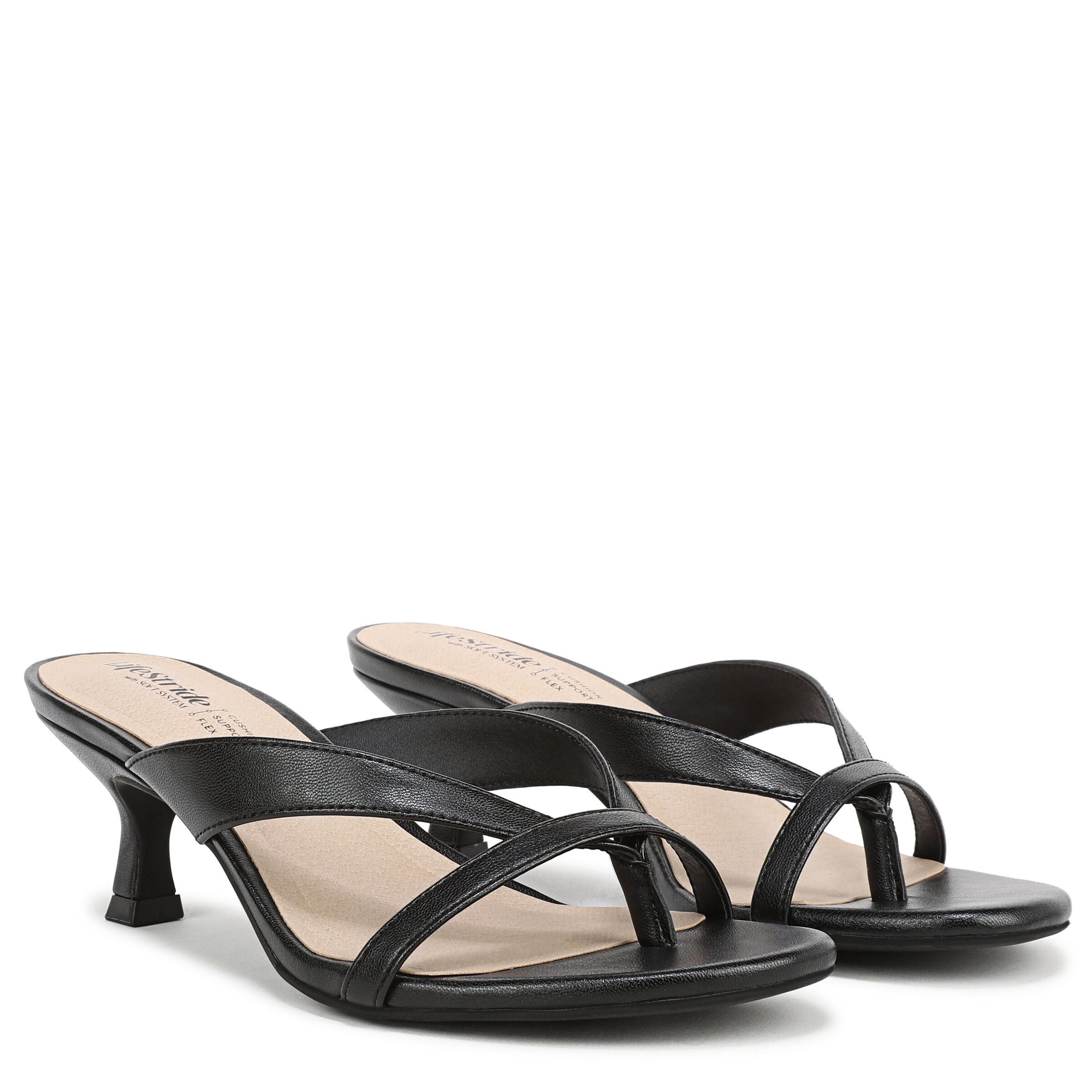 Navine Thong Sandal, BLACK, alternate image number 2