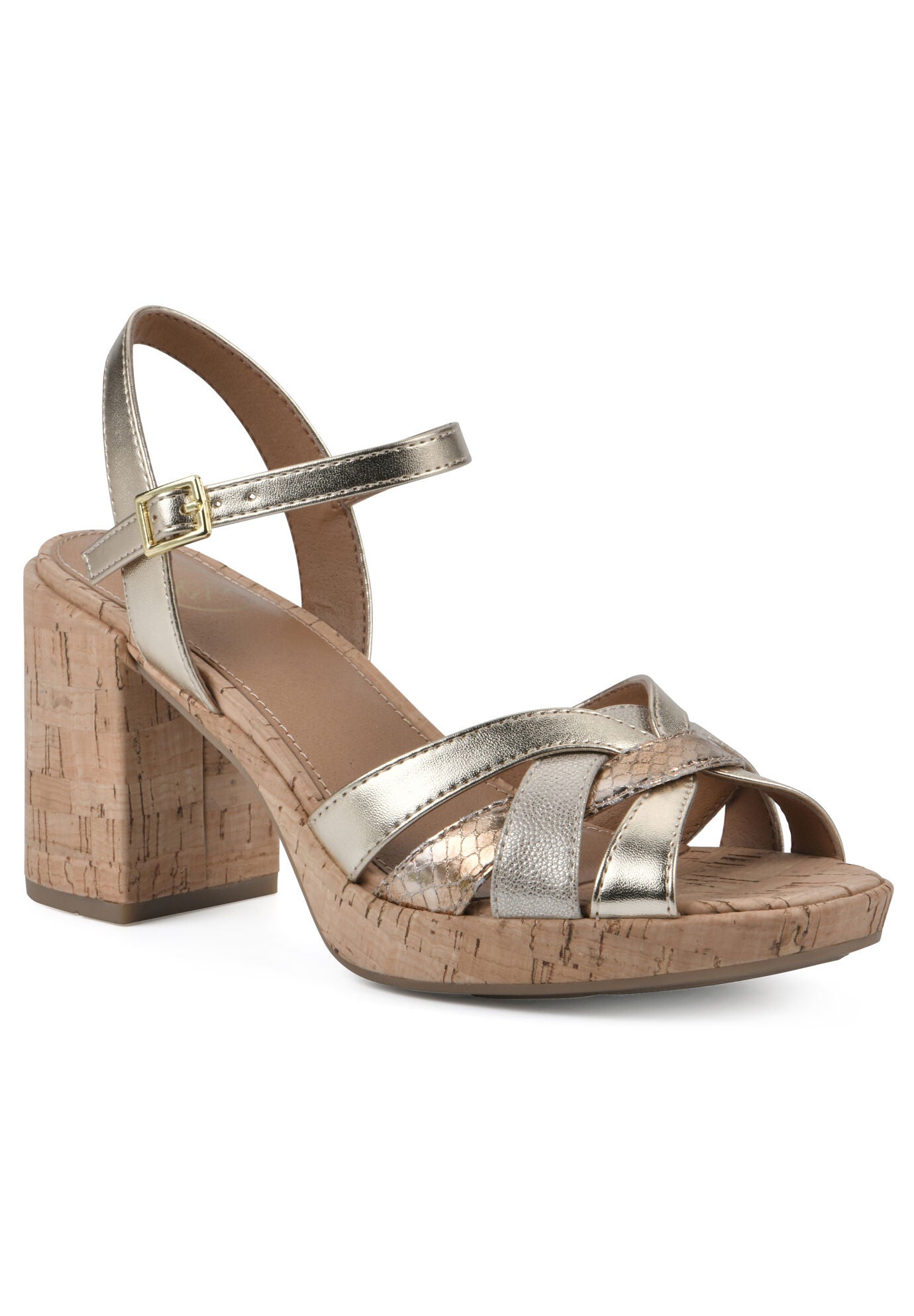 Dubonnet Sandal, GOLD MULTI SMOOTH, hi-res image number 0