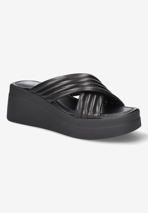 Maz-Italy Sandal, BLACK LEATHER, hi-res image number null
