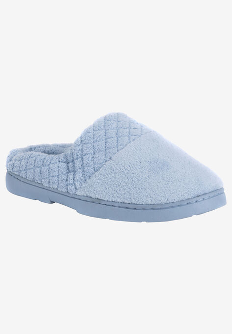 Micro Chenille Slipper Clogs by Muk Luks®, BLUE, hi-res image number null