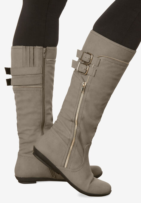 The Pasha Wide-Calf Boot , , alternate image number null