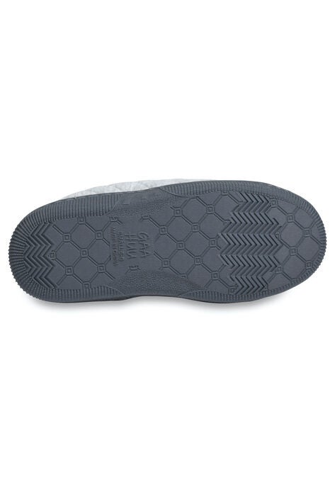 Quilted Jersey Mocassin Slipper Slippers, , alternate image number null