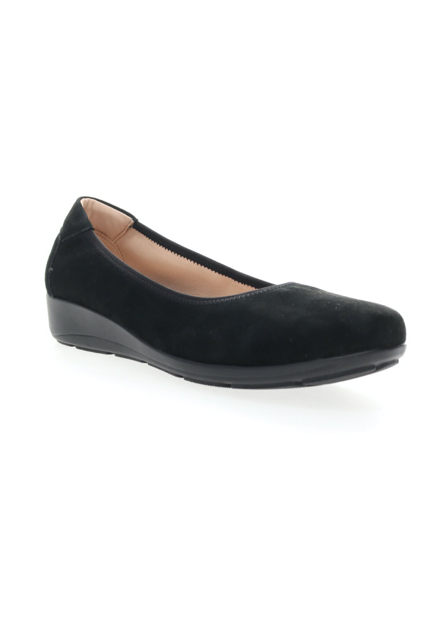 Yara Leather Slip On Flat, BLACK SUEDE, hi-res image number 0
