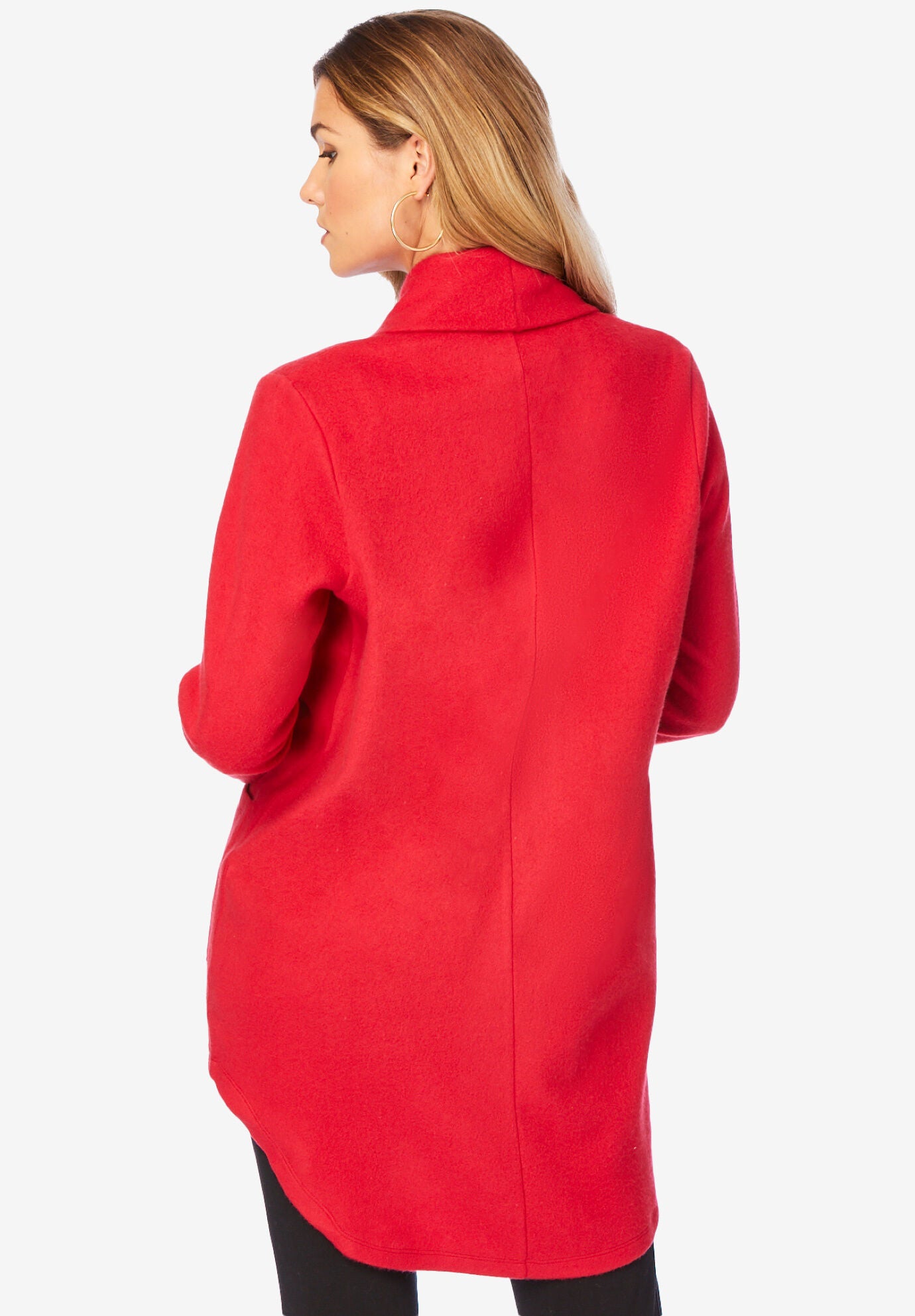 Shawl Collar Sherpa Cardigan, , on-hover image number 1