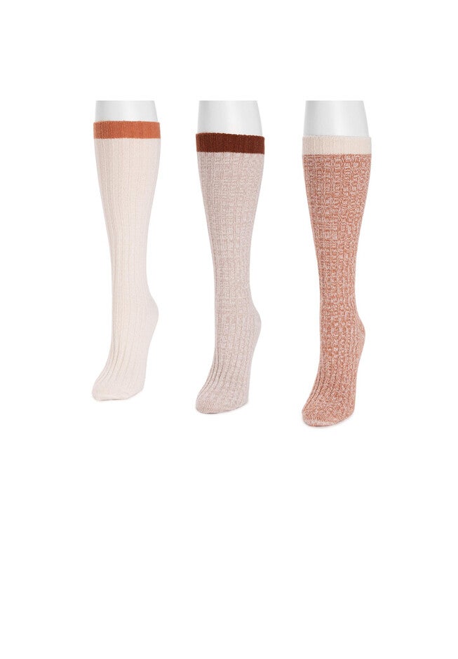 3 Pair Slouch Slippers Socks, , on-hover image number null