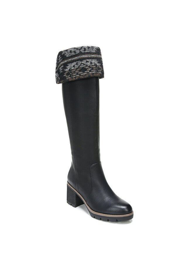 Myfave Water Repllent Tall Boot, BLACK, hi-res image number null