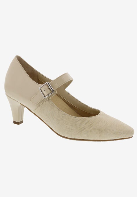 Kiki Mary Jane Pump, NUDE LIZARD LEATHER, hi-res image number null