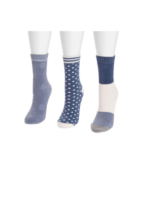 3 Pair Terry Slipper Socks, , alternate image number null