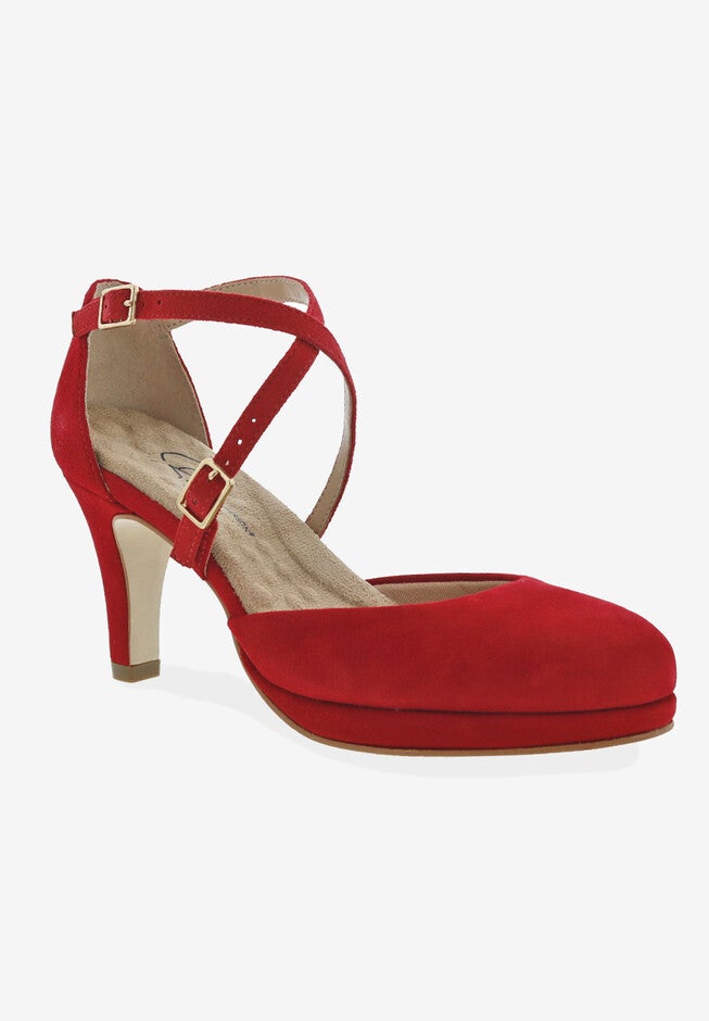 Pammy Pump, RED SUEDE, hi-res image number null