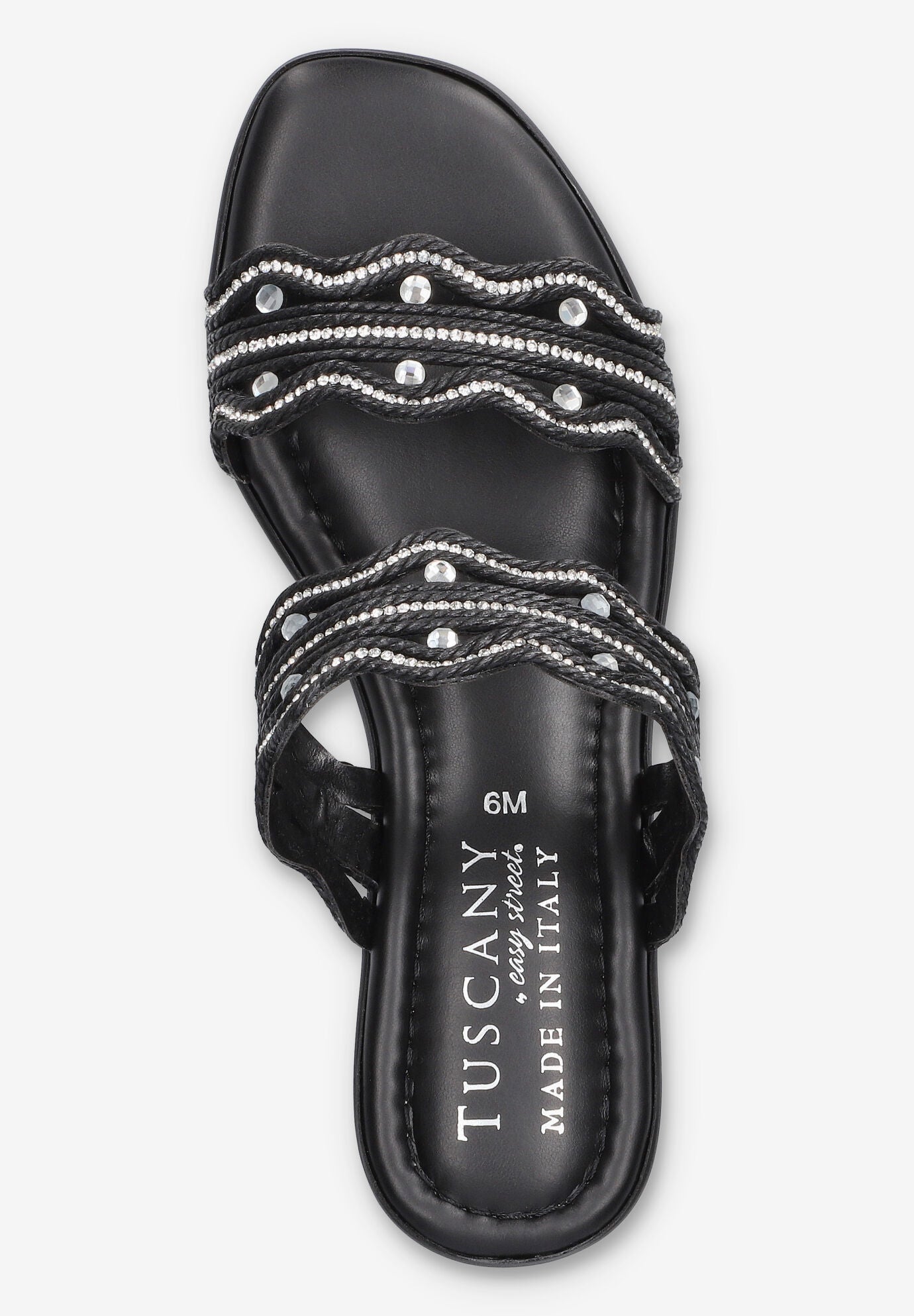 Selva Wedge Sandal, BLACK, alternate image number 6