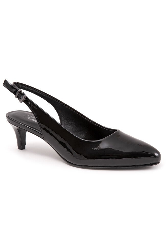 Keely Slingback , BLACK PATENT, hi-res image number null