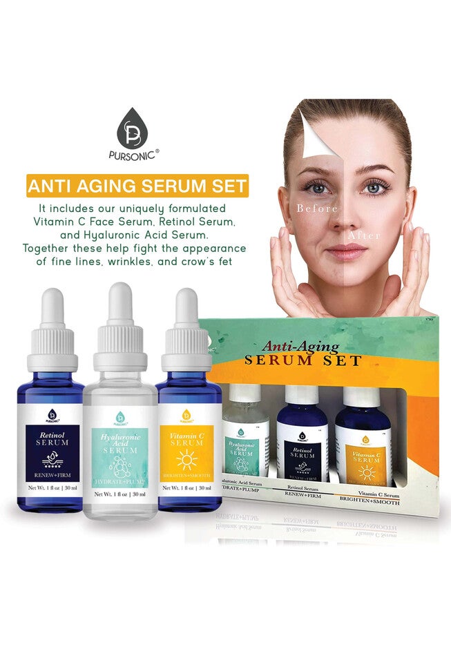 Anti Aging Serum Set For Face 3 Pk, , alternate image number 4