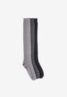 3 Pair Pack Knee High Socks, DARK NEUTRAL, hi-res image number null
