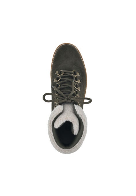 White Mountain Cozy Lace-Up Hiker Bootie, , alternate image number null
