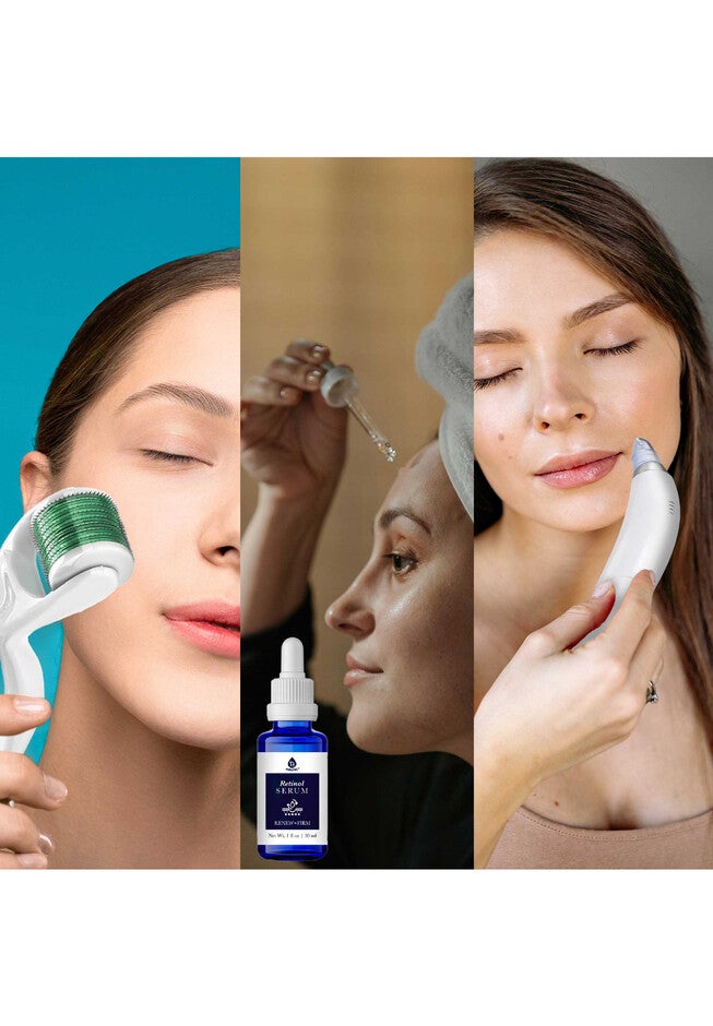 Ultimate Rejuvenation Bundle: Micro Needle Derma Roller, Pore Vacuum Blackhead Remover & 3-Pack Anti-Aging Serum Set, , alternate image number 2