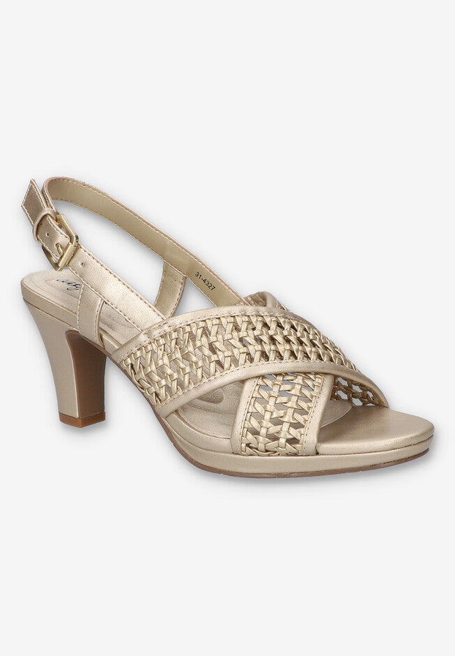 Sol Heeled Sandal, CHAMPAGNE, hi-res image number 0